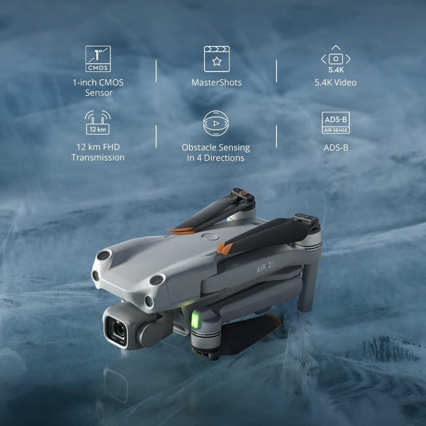 DJI Air 2S Fly More Drone Combo Kit - Grey (268436)