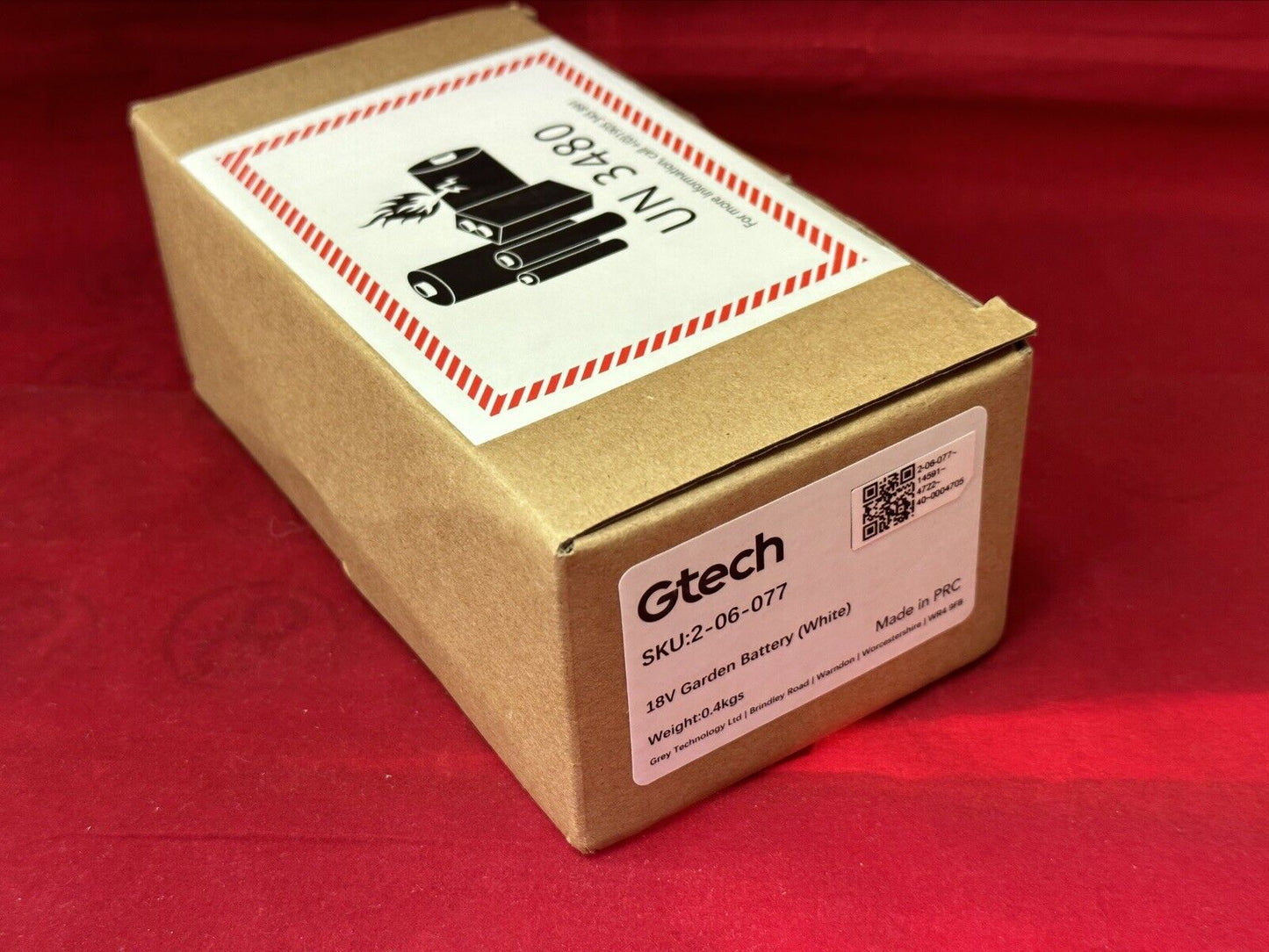 Gtech 18V 2000mAh Li-Ion Battery Model:114A004 for HT/ST/GT Grass/Hedge trimmer