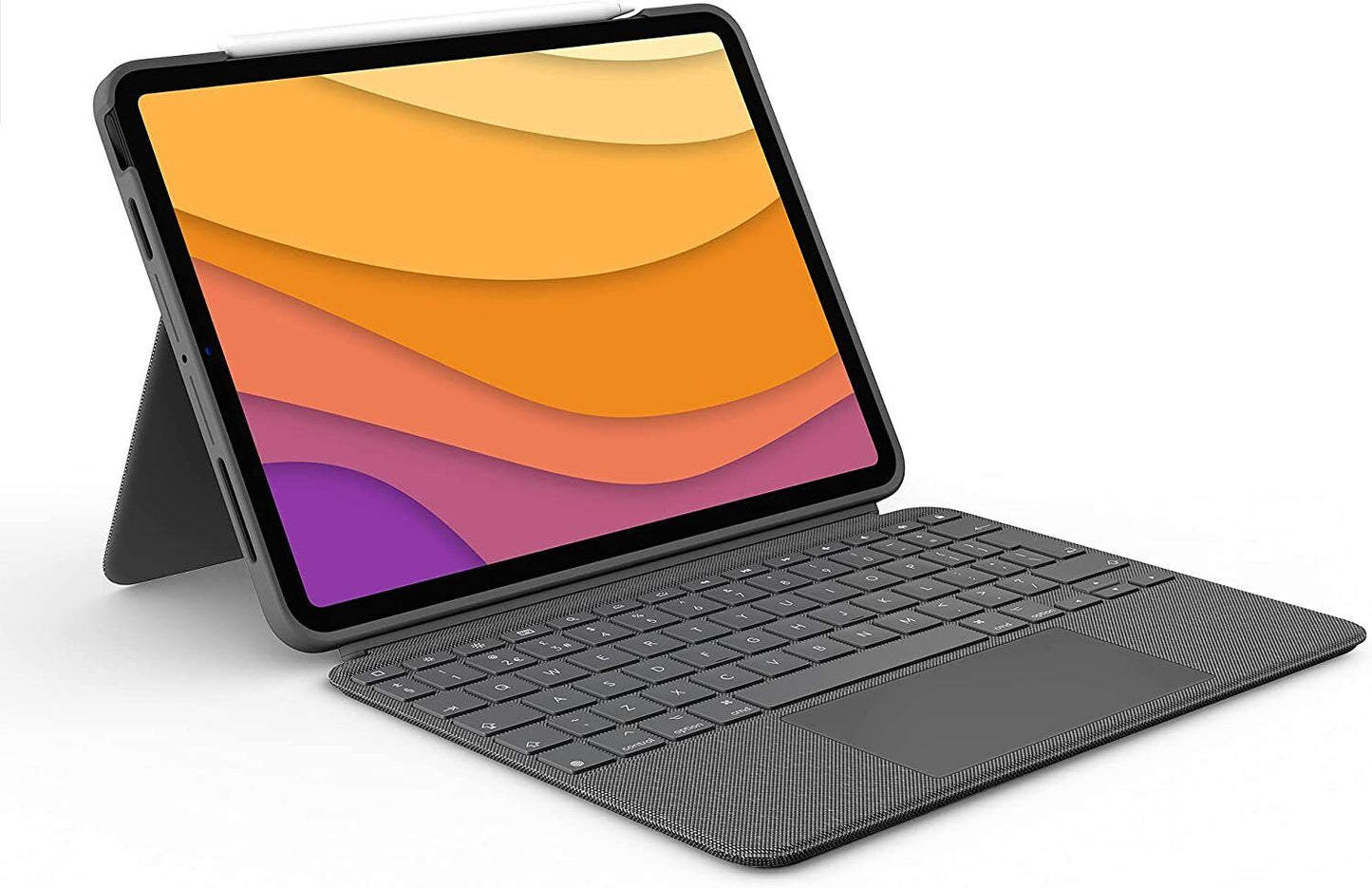 Logitech Combo Touch iPad Air (4th, 5th gen - 2020, 2022) Keyboard Case Grey .