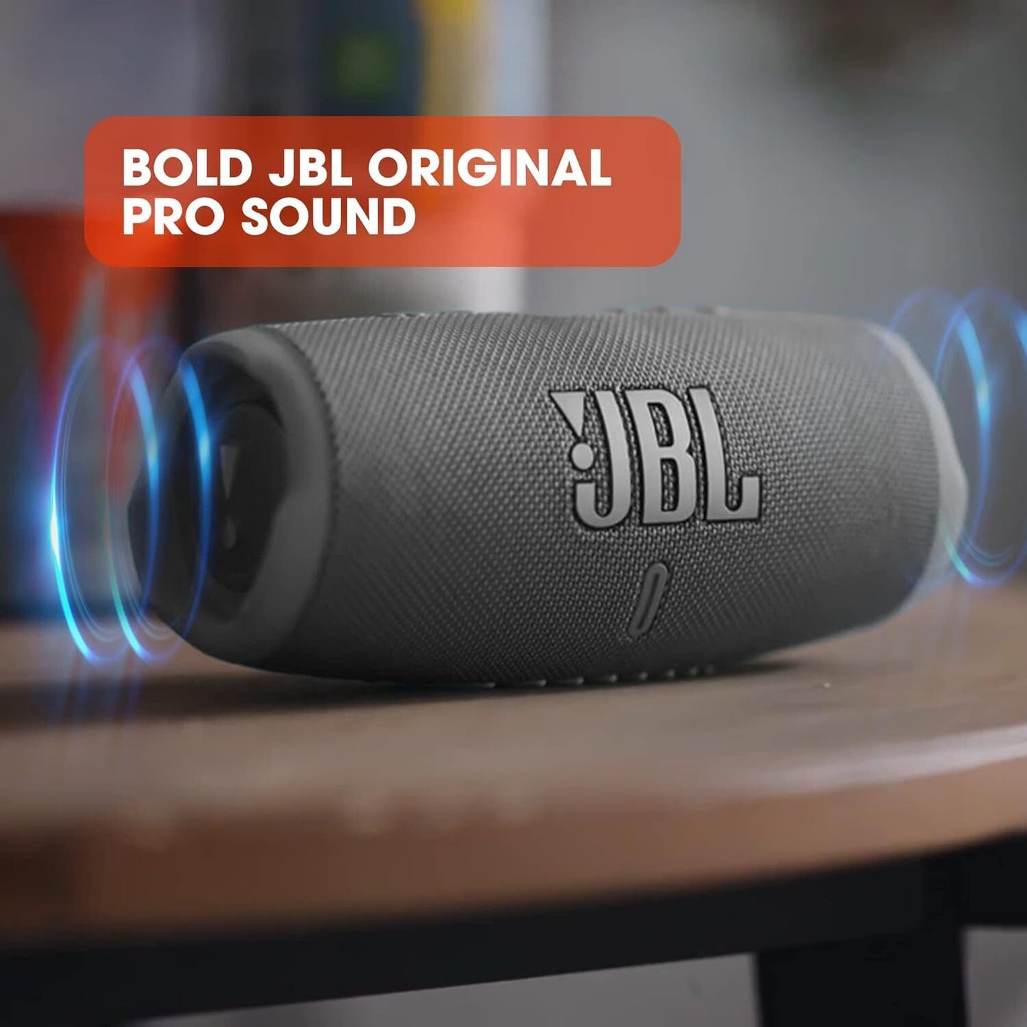 JBL Charge 5 Portable Waterproof Speaker - Black