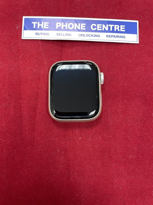 Apple Watch Series 8 GPS 41 MM Starlight Aluminum Case 100% Battery