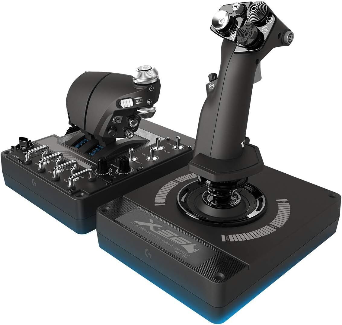 Logitech G Saitek X56 RGB Throttle & Stick Simulation Controller