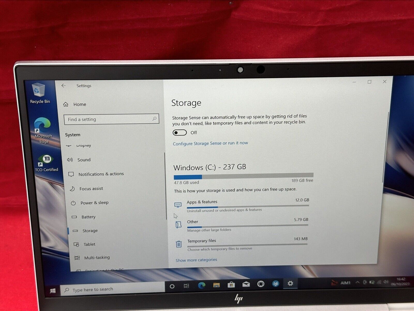 HP EliteBook 840 G8 Notebook PC, i5-1147G7, 16GB RAM, 256GB SSD - Silver
