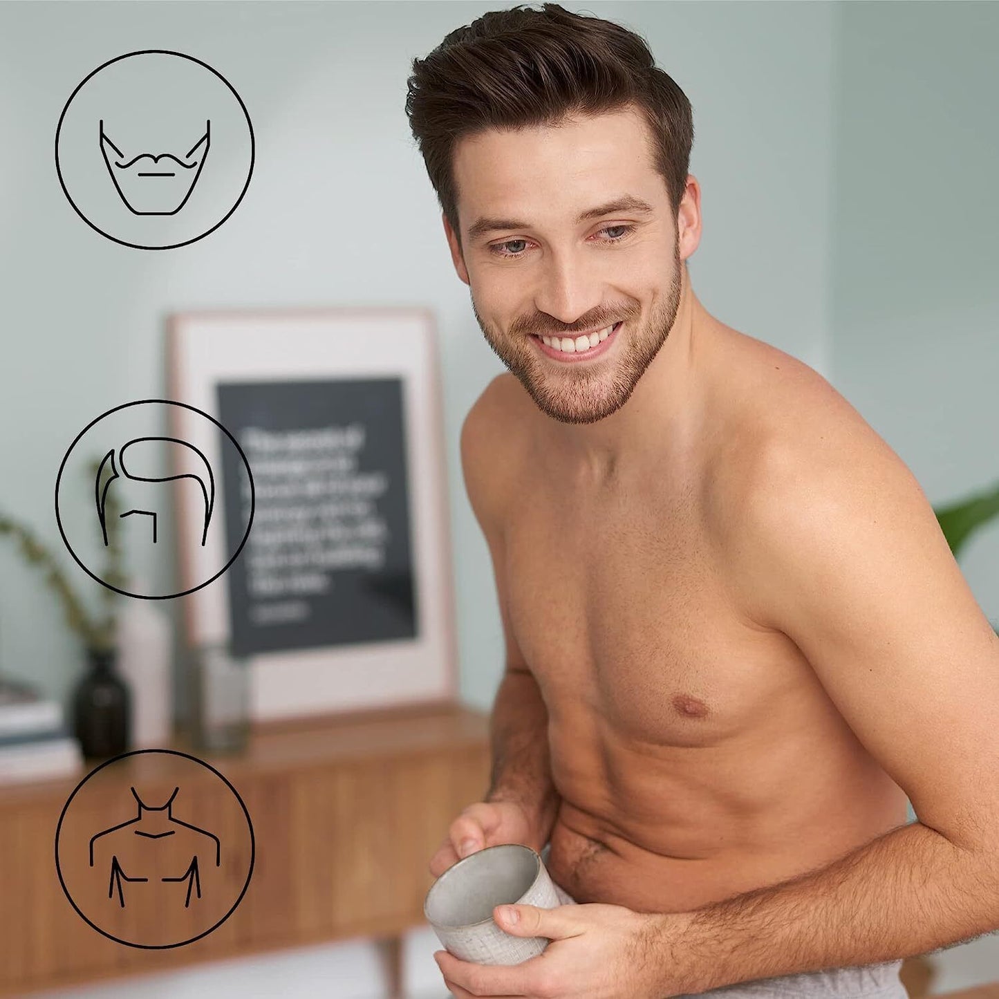 Panasonic ER-GB62 Wet & Dry Electric Hair, Beard & Body Trimmer for Men