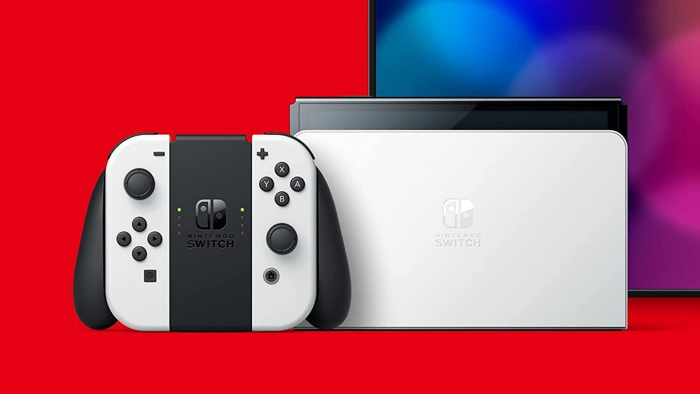 Nintendo Switch OLED Model HEG-001 Handheld Console - 64GB - White