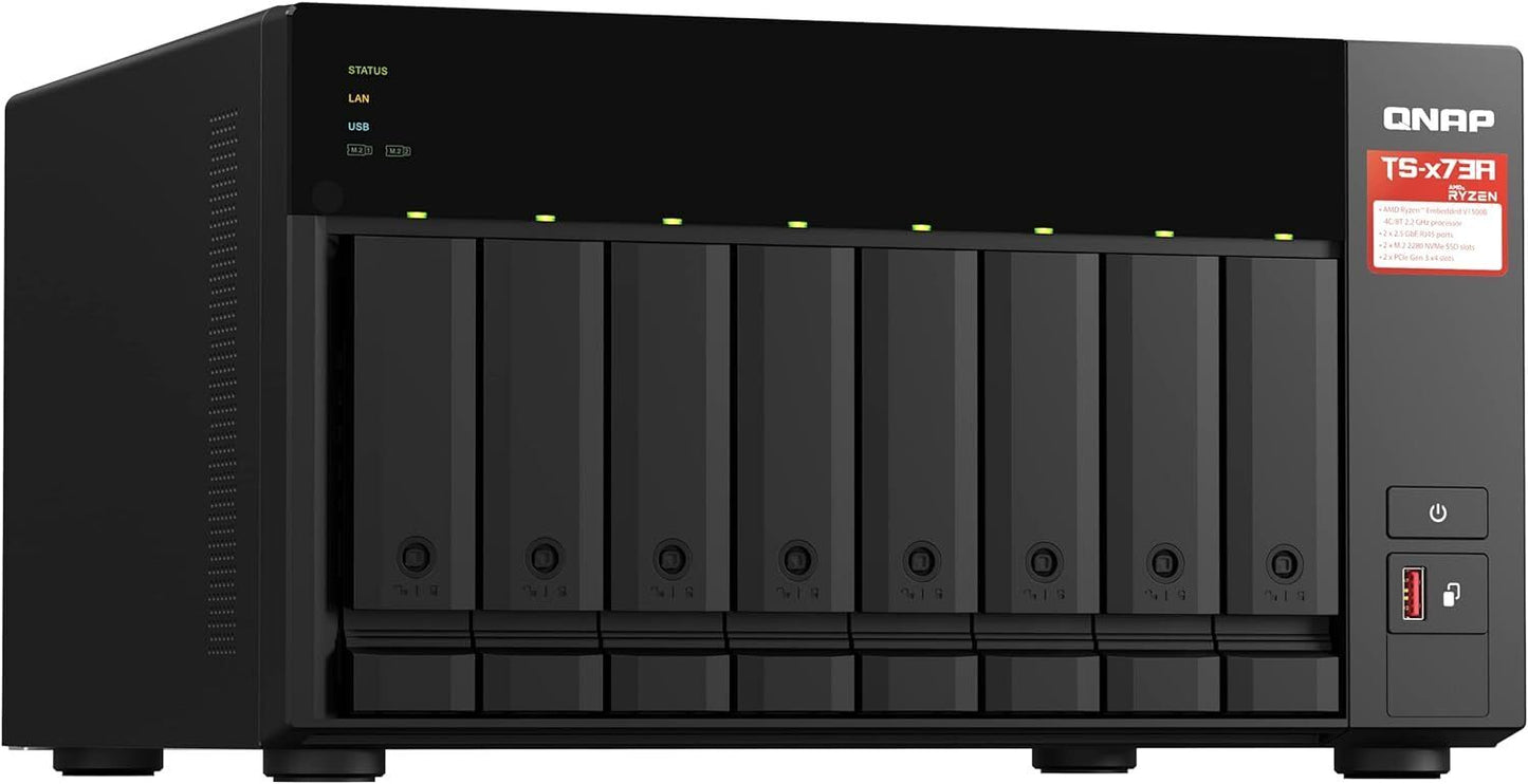 QNAP TS-873A-8G 8-Bay Desktop NAS (Network-Attached Storage) Enclosure