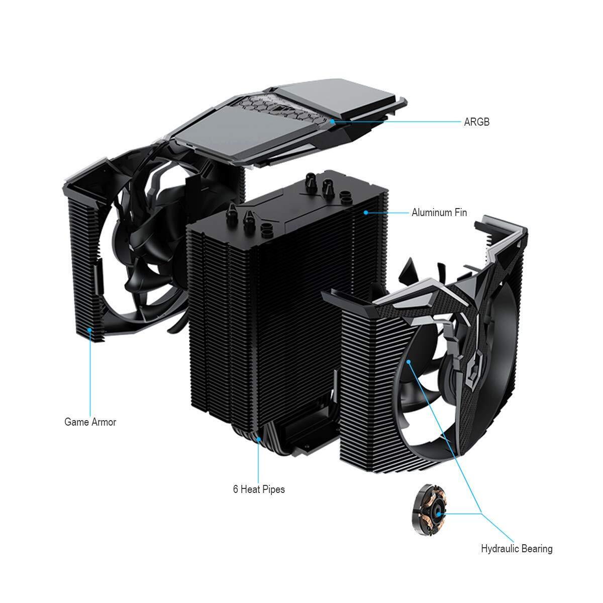 GOLDEN FIELD Wind Walker A-RGB CPU Cooler 4 HEATPIPES