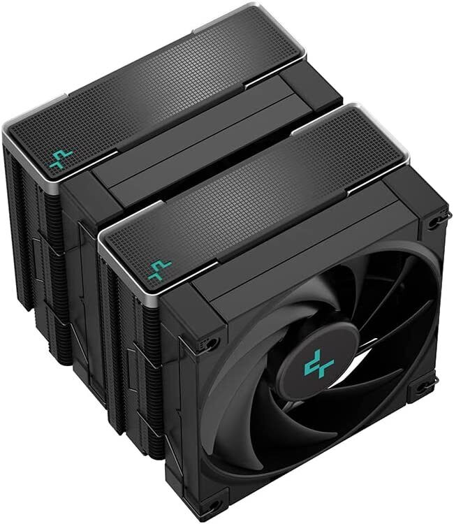 DeepCool AK620 ZERO DARK CPU Cooler, 2x120mm Fan, with LGA 1151 mounting kit