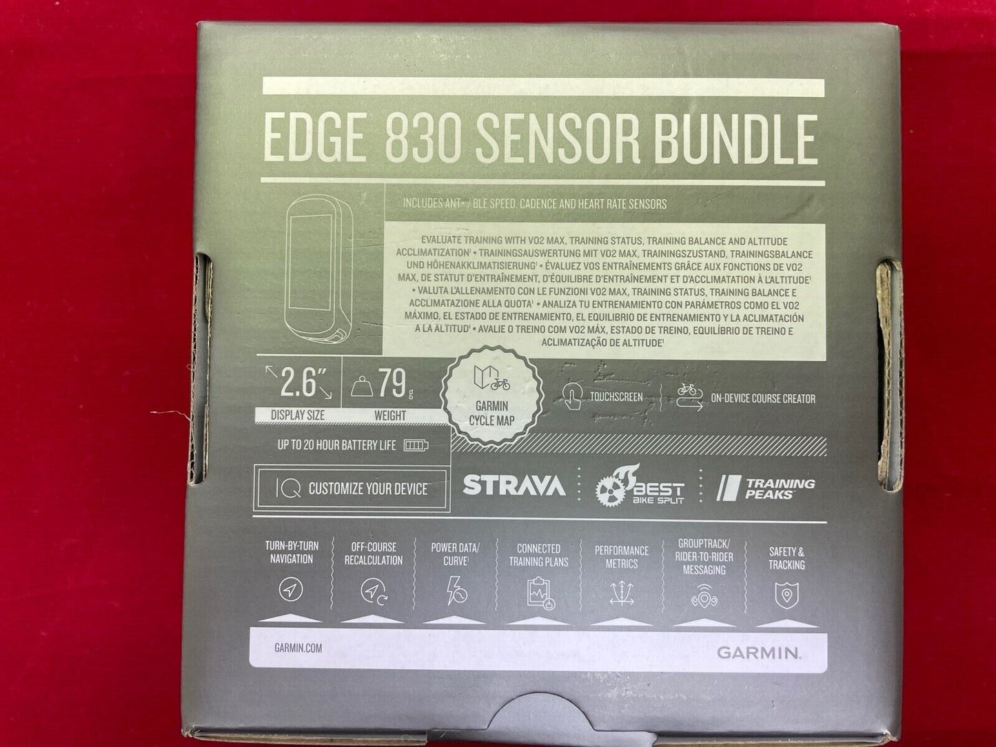 Garmin 010-02061-11 Bike Computer - Black - Sensor Bundle