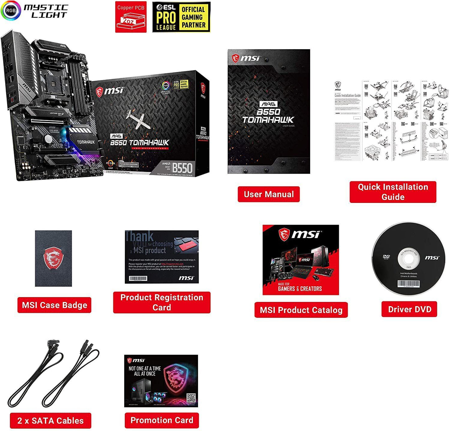MSI MAG B550 TOMAHAWK Motherboard ATX