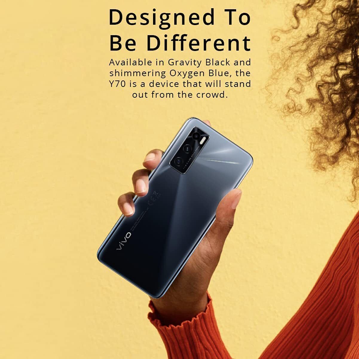vivo Y70 - 128GB - 8GB - Gravity Black 48MP (Unlocked)