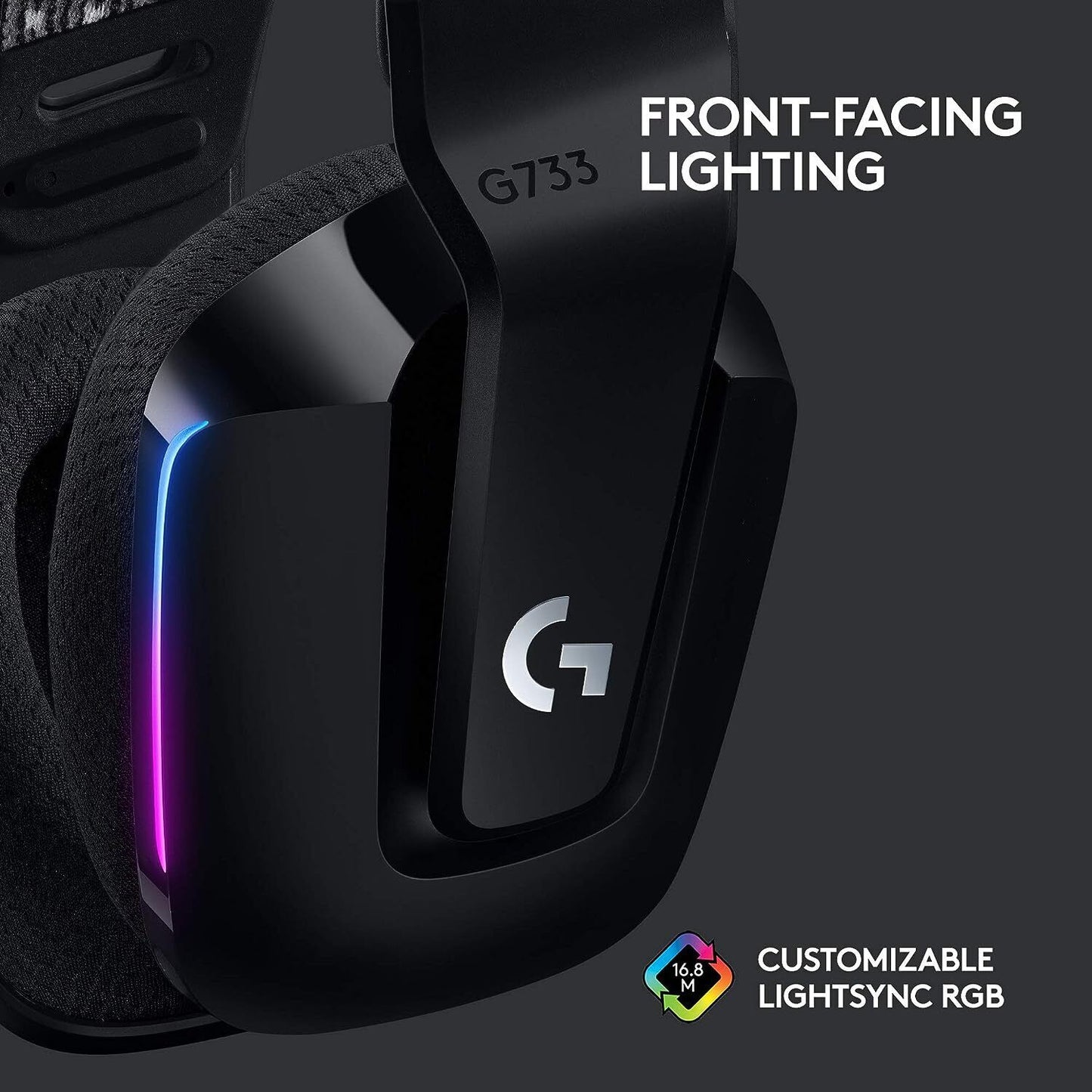 Logitech G733 Wireless Gaming Headset - Black