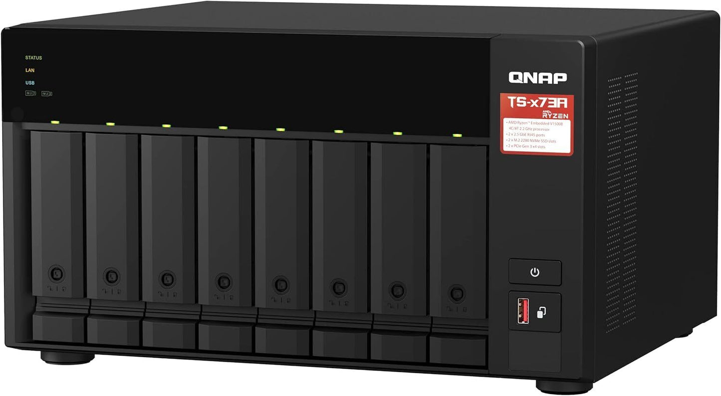 QNAP TS-873A-8G 8-Bay Desktop NAS (Network-Attached Storage) Enclosure