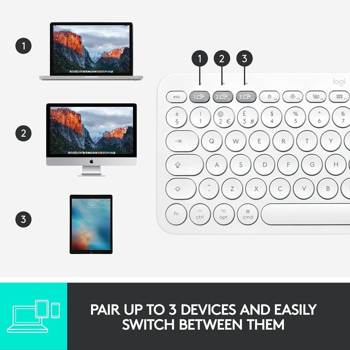 Logitech K380 for Mac Multi-Device Bluetooth Keyboard