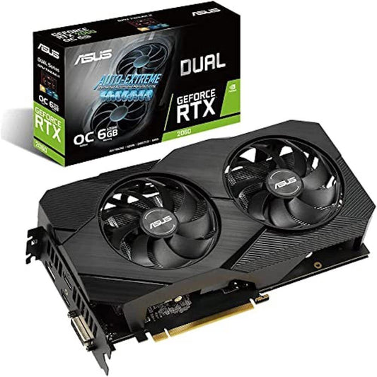 ASUS Dual GeForce RTX 2060 OC 6GB GDDR6 - Graphic Card (90YV0CH2-M0NA00)