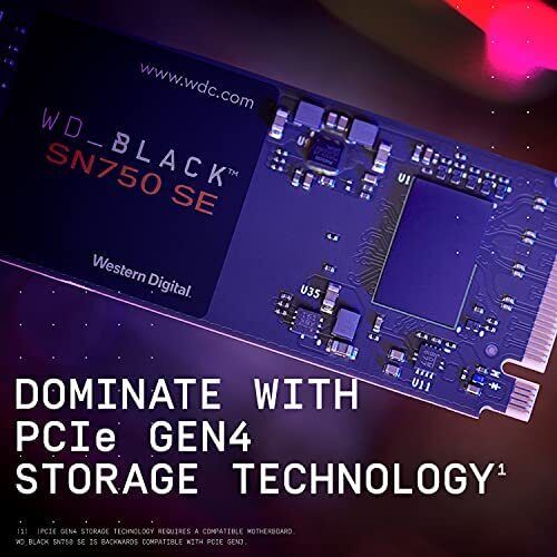 WD_BLACK SN750 SE 1TB M.2 NVMe Internal SSD (WDS100T1B0E-00B3V0)