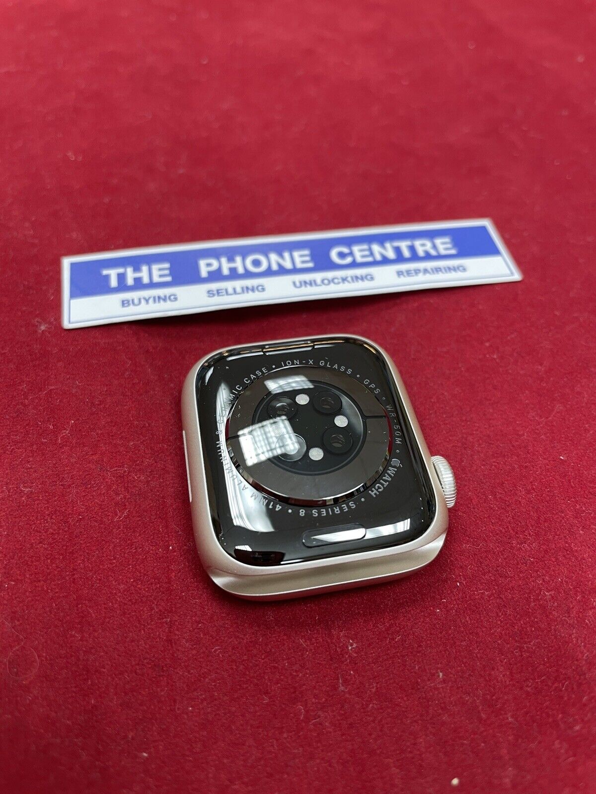 Apple Watch Series 8 GPS 41 MM Starlight Aluminum Case 100% Battery