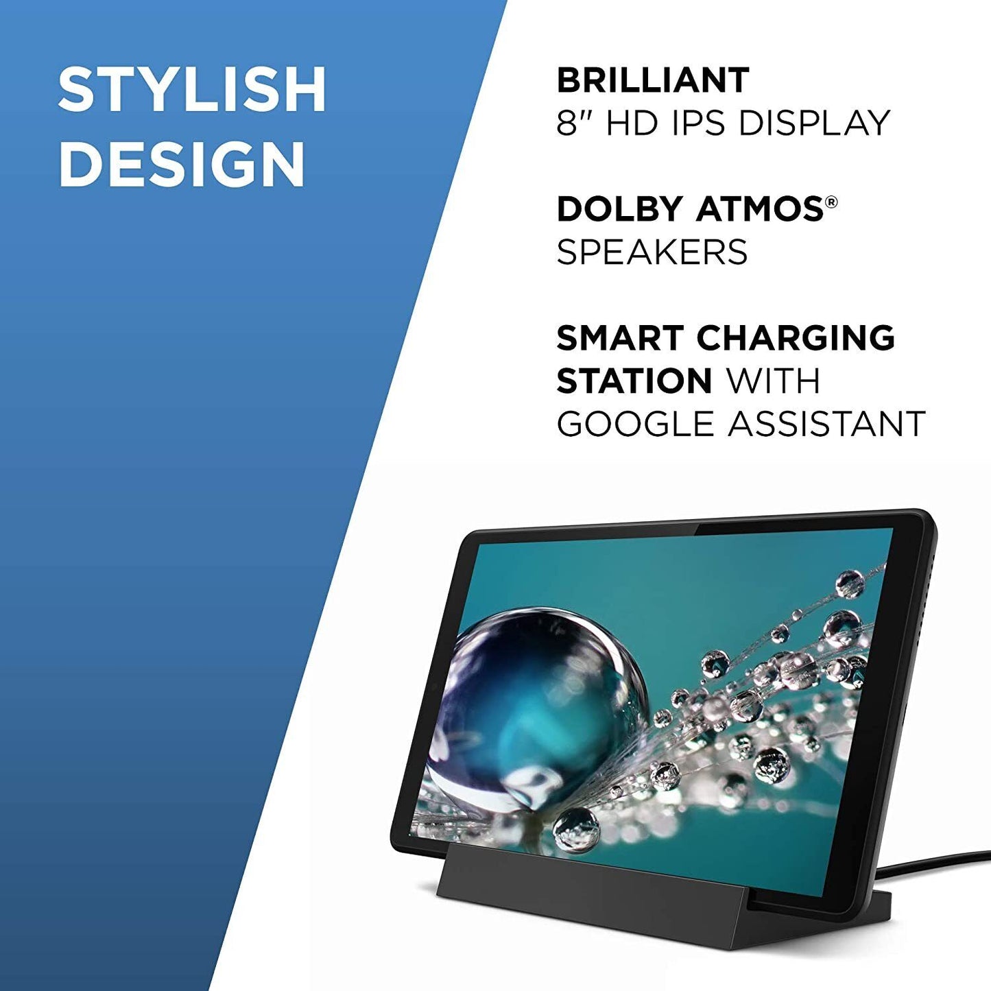 Lenovo Smart Tab M8 8 Inch HD Tablet with Google Smart Dock