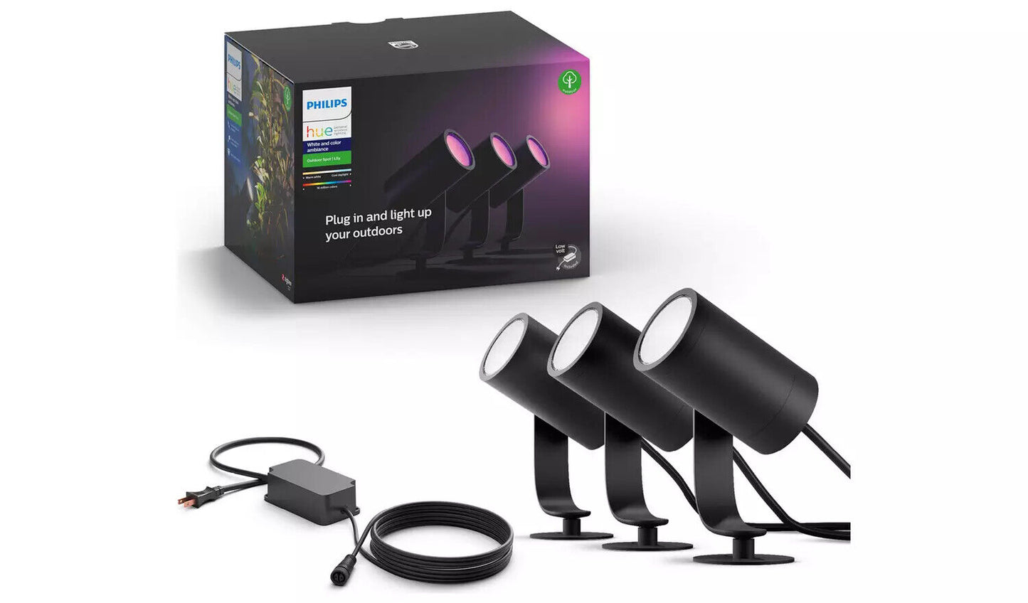 Philips Hue Lily Smart Outdoor Spotlight Base Kit