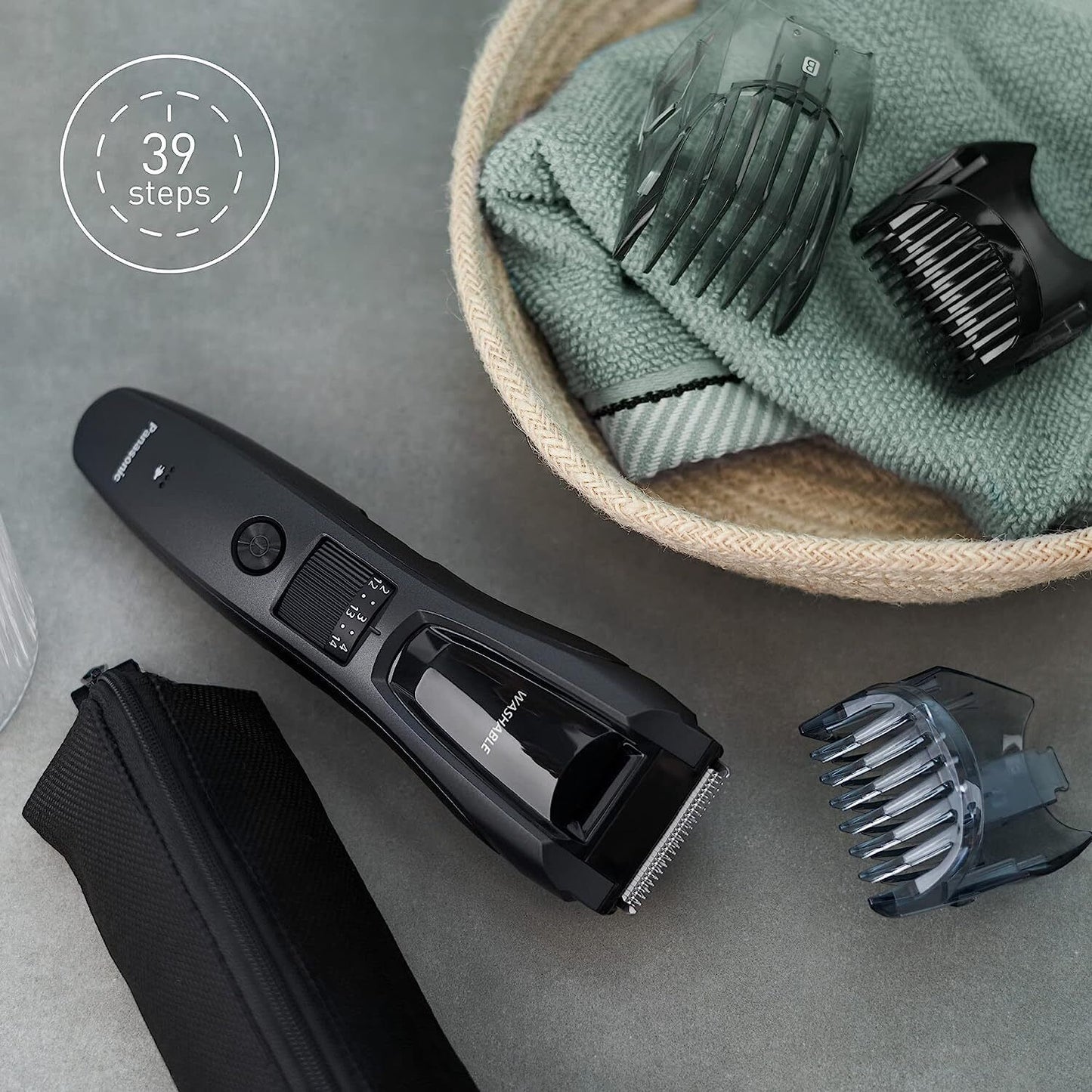 Panasonic ER-GB62 Wet & Dry Electric Hair, Beard & Body Trimmer for Men