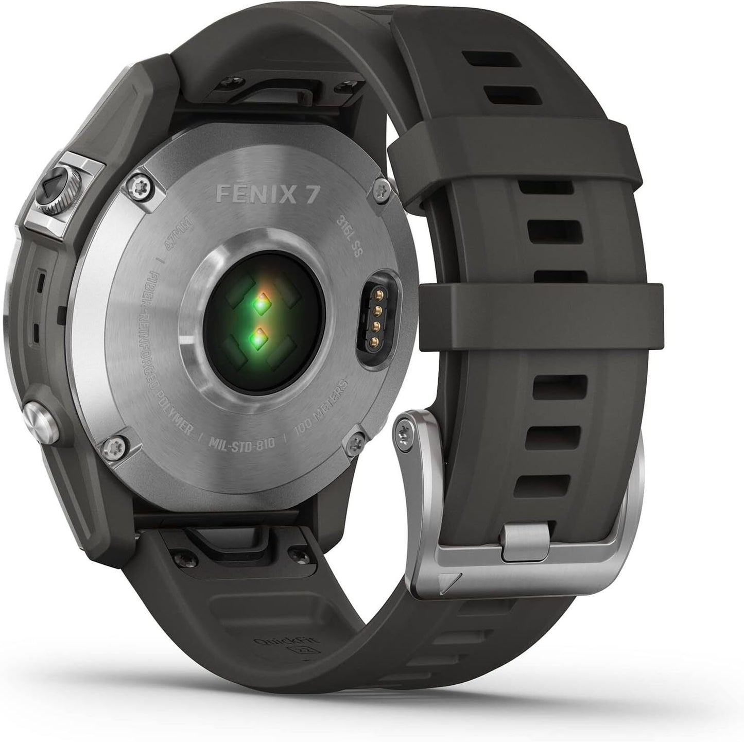 Garmin fēnix 7 Multisport GPS Watch, Silver with Graphite Band