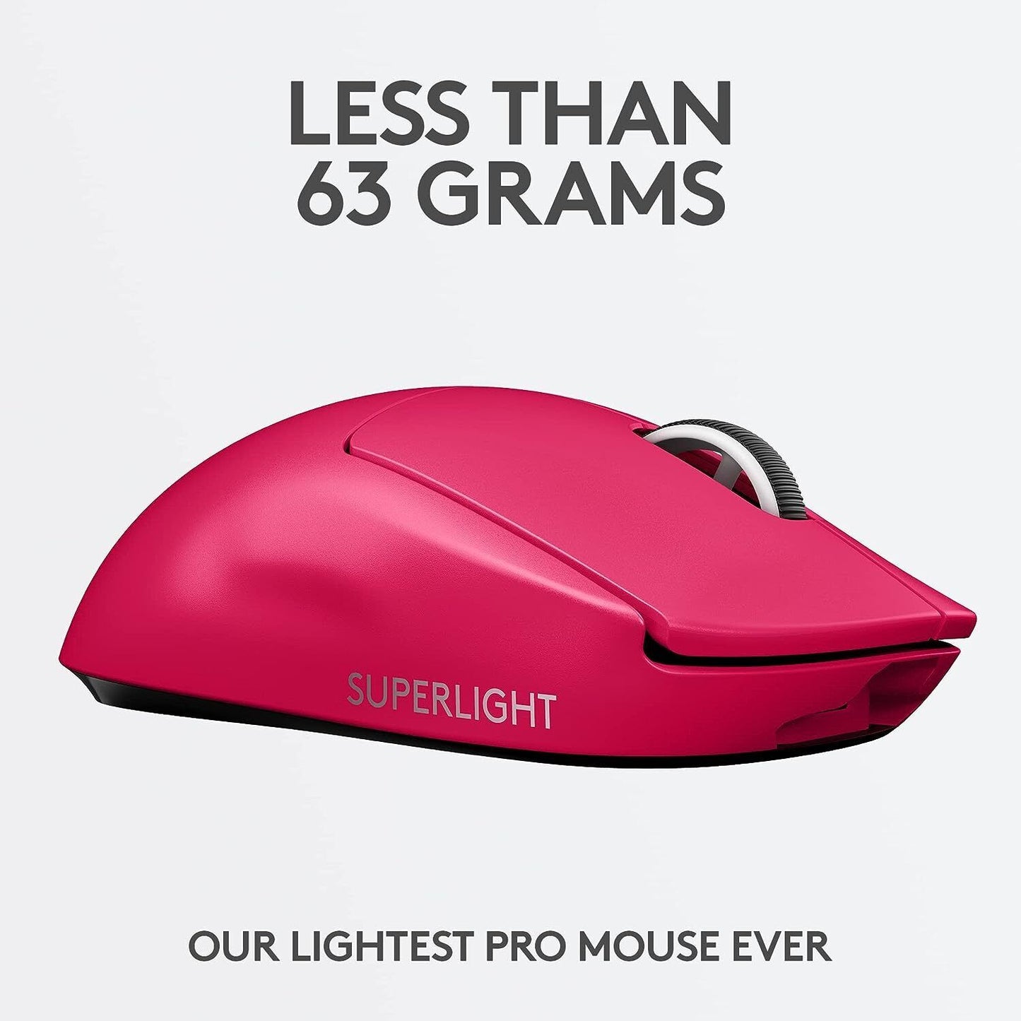 Logitech G PRO SUPERLIGHT Wireless Gaming Mouse, Ultra Lightweight 63 Magenta