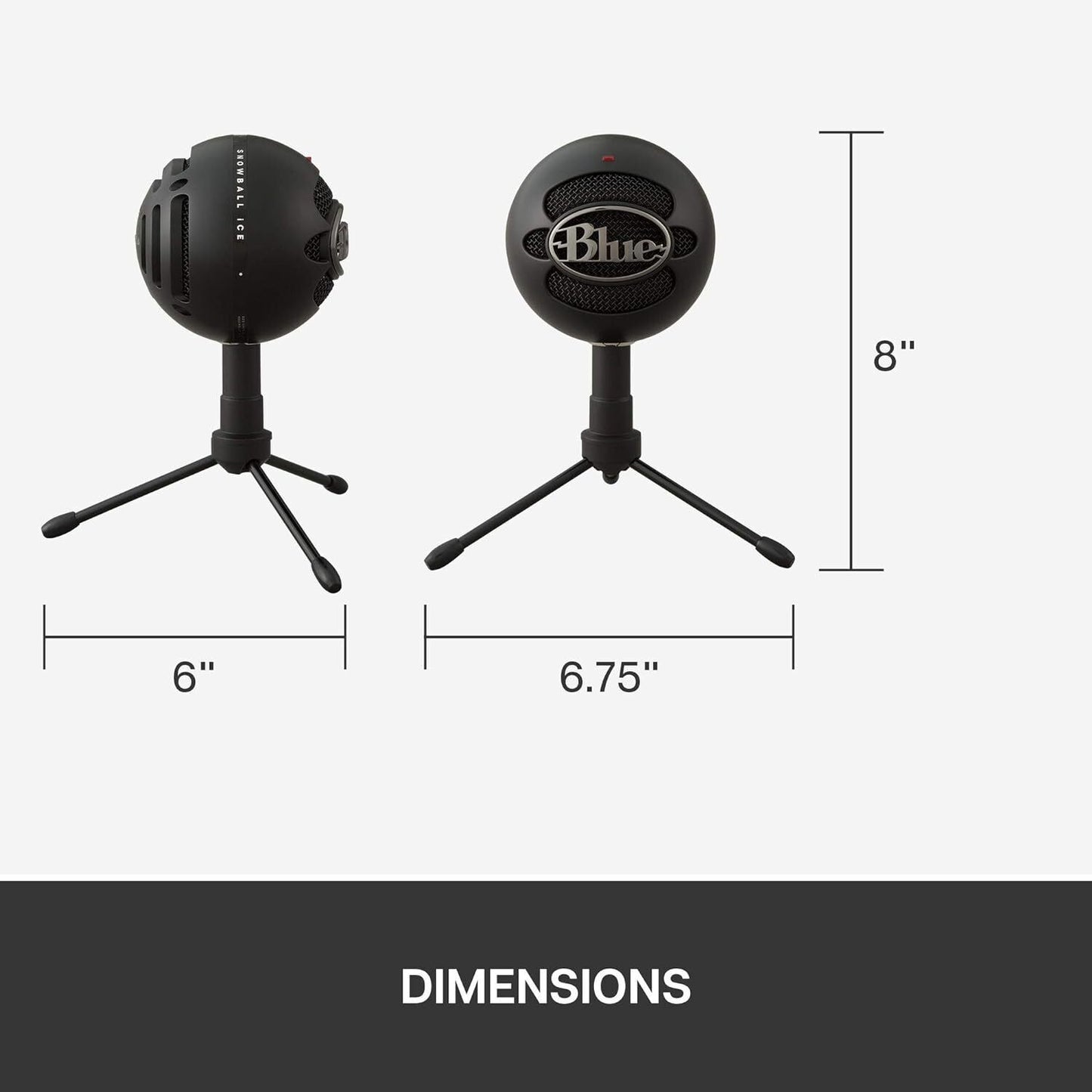 Blue Microphones 988000067 Snowball Ice USB Mic for Recording and Streaming