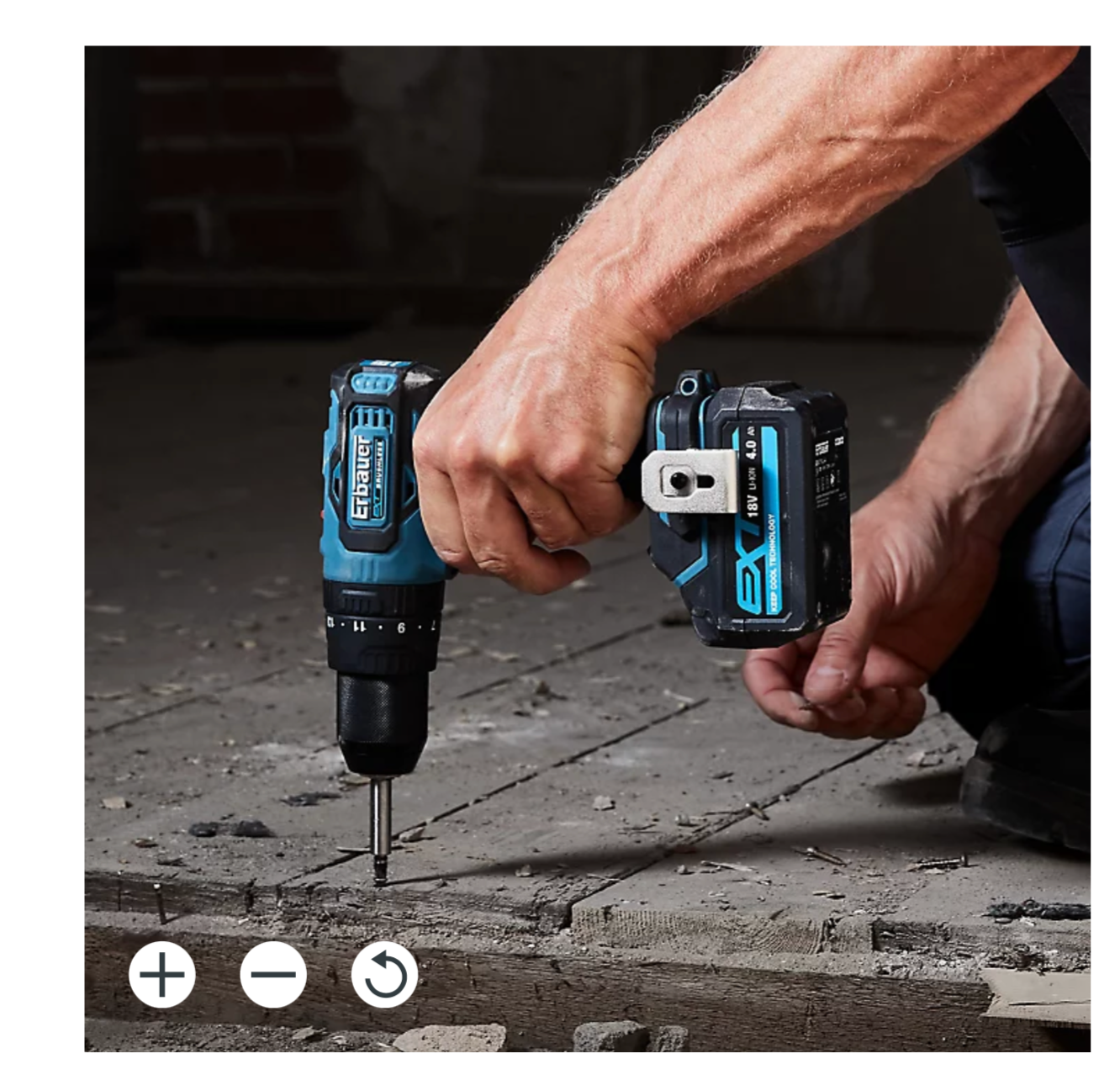 Erbauer EXT 18V 1 x 4Ah Li-ion Cordless Combi drill ECD18-Li-2
