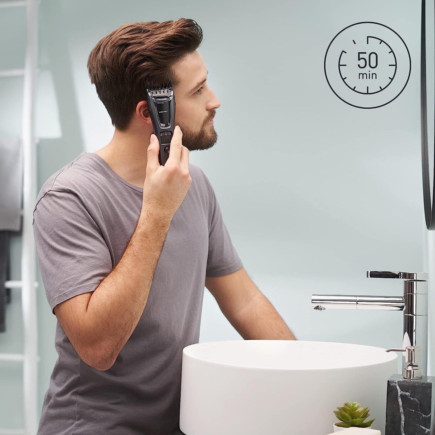 Panasonic ER-GB62 Wet & Dry Electric Hair, Beard & Body Trimmer for Men