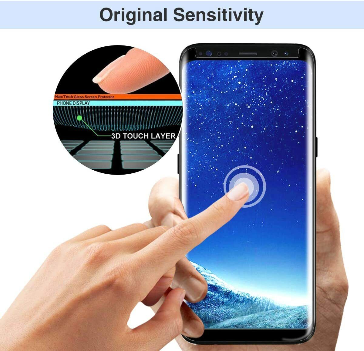 Gmark S8 Plus Screen Protector Glass (2 Pack) (Alignment Frame Tool) Galaxy S9+
