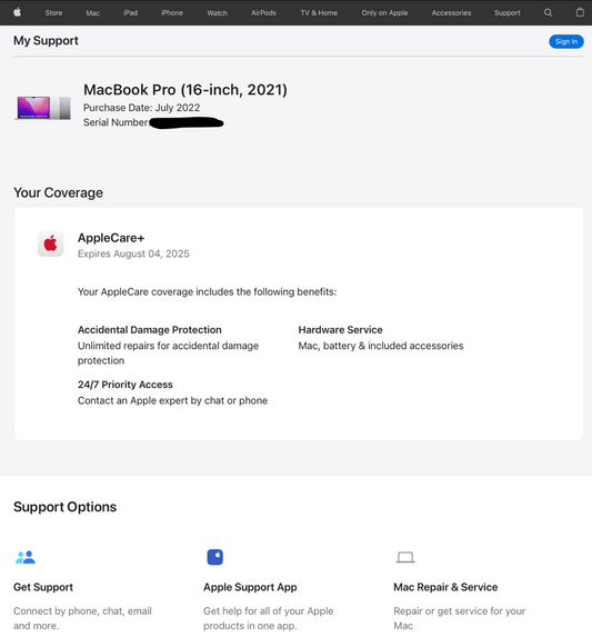 Apple MacBook Pro 16" ( 8TB SSD , M1 Pro , 16GB ) Laptop - Space Grey US Keyboar