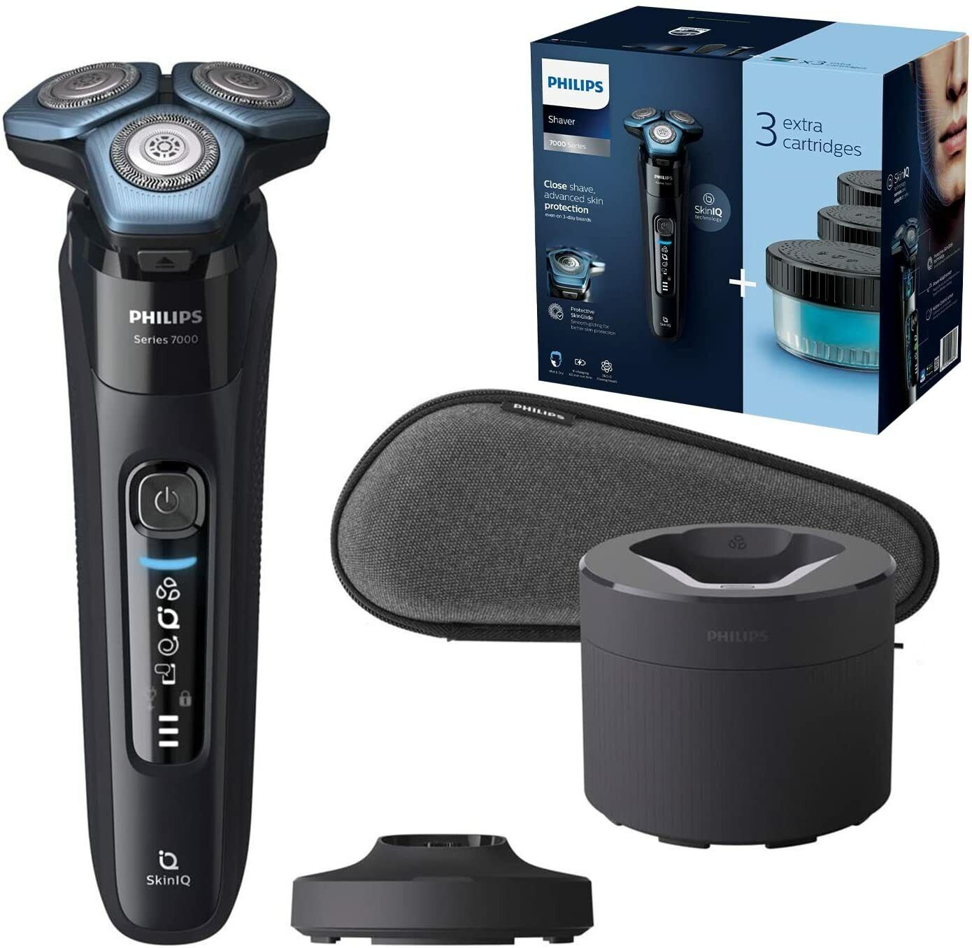Philips Shaver Series 7000 Wet and Dry Electric Shaver with Steel Precision Blad