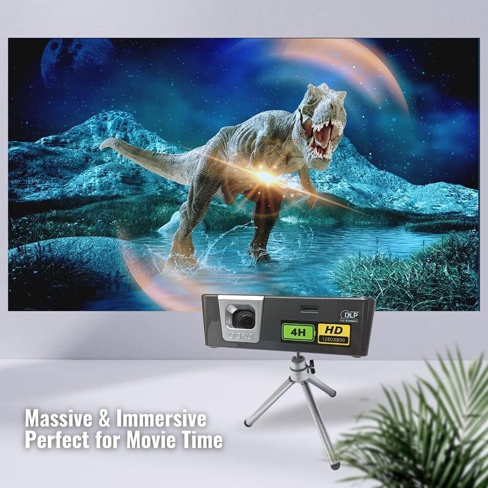 AAXA P6X 1000 Lumen Battery Projector, 4 Hour Battery, Portable Mini Projector
