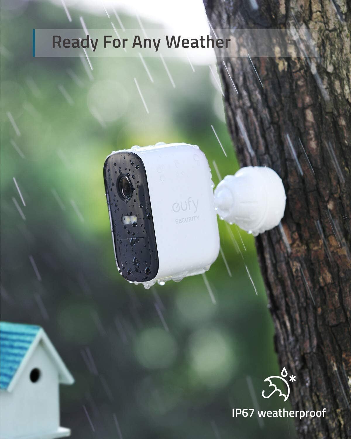 eufyCam 2C Security Camera Outdoor, Home Security Camera Systems, plus 3 Mounts