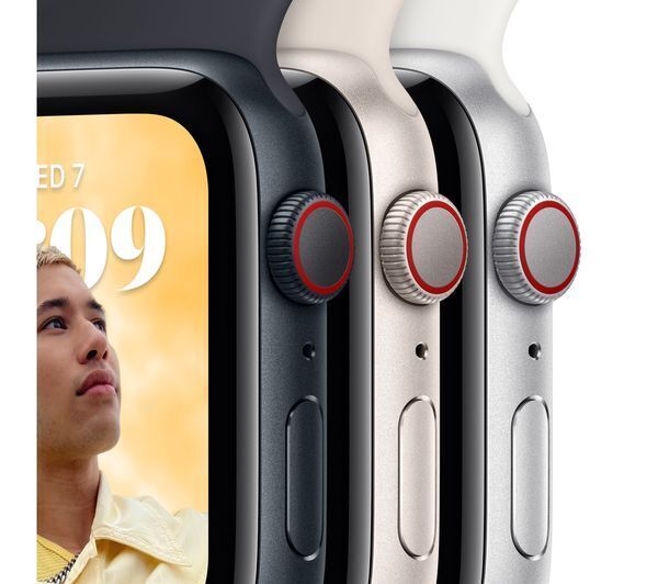 APPLE Watch SE Cellular (2022) - Midnight with Midnight Sports Band, 40 mm