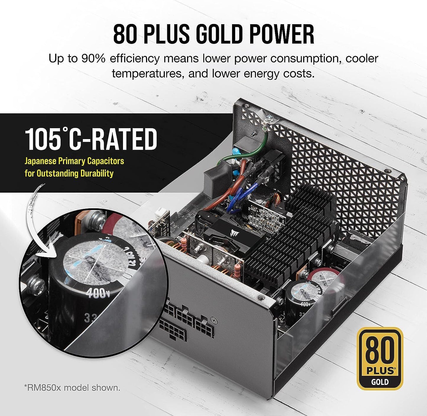 Corsair RM750x 80 PLUS Gold Fully Modular ATX 750 Watt Power Supply