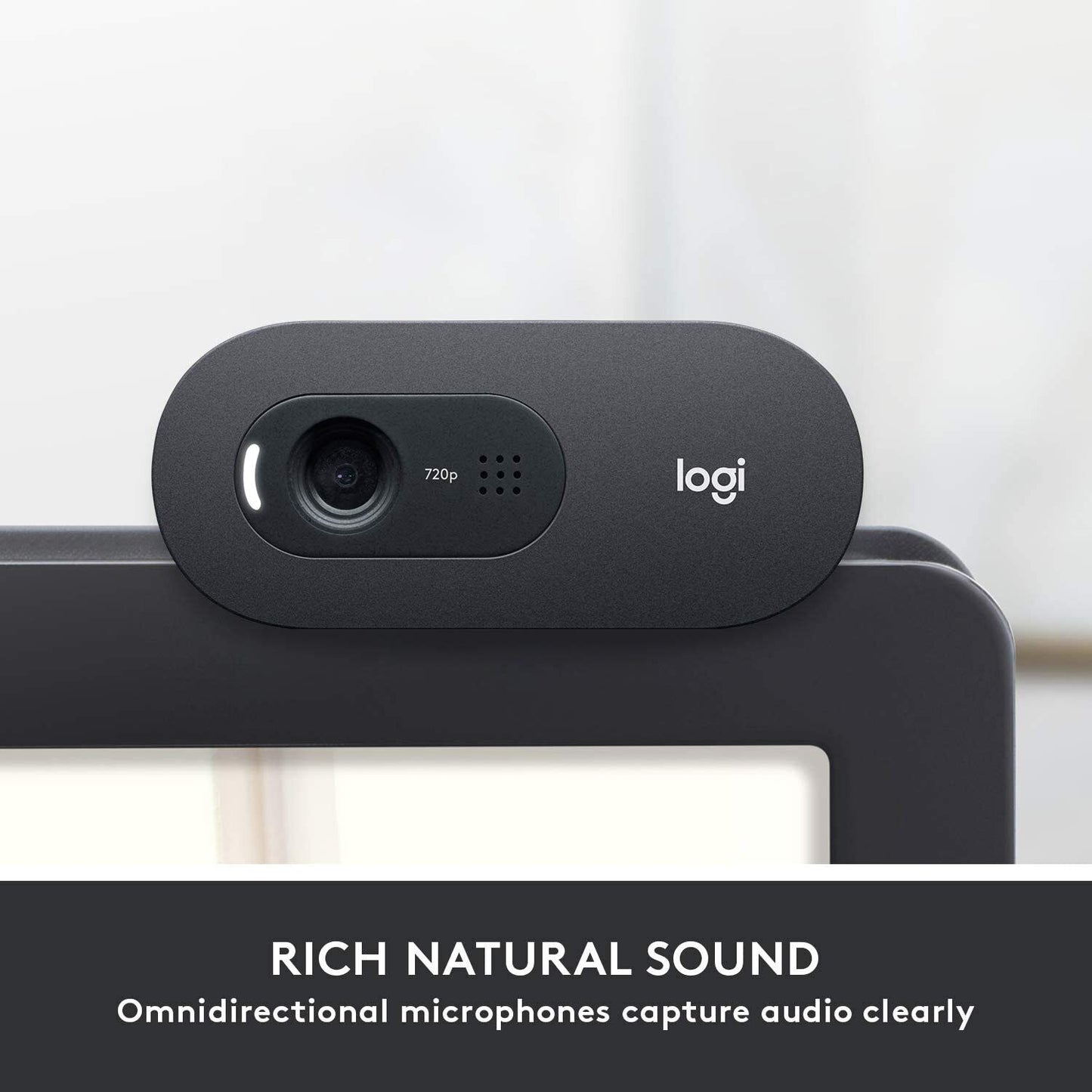 Logitech C505 HD Webcam - 720p HD External USB Camera for Desktop or Laptop