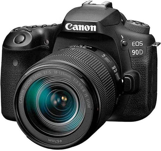 Canon EOS 90D 32.5MP Digital SLR Camera - Black (EF-S 18-135mm f/3.5-5.6 IS USM)