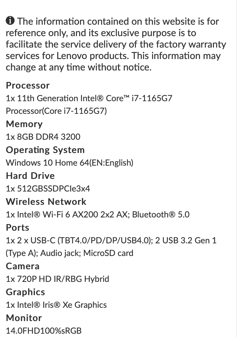 Lenovo Yoga Slim 7 14ITL05 i7, 8GB RAM, 512GB SSD, IPS 300nits Anti-glare Backli