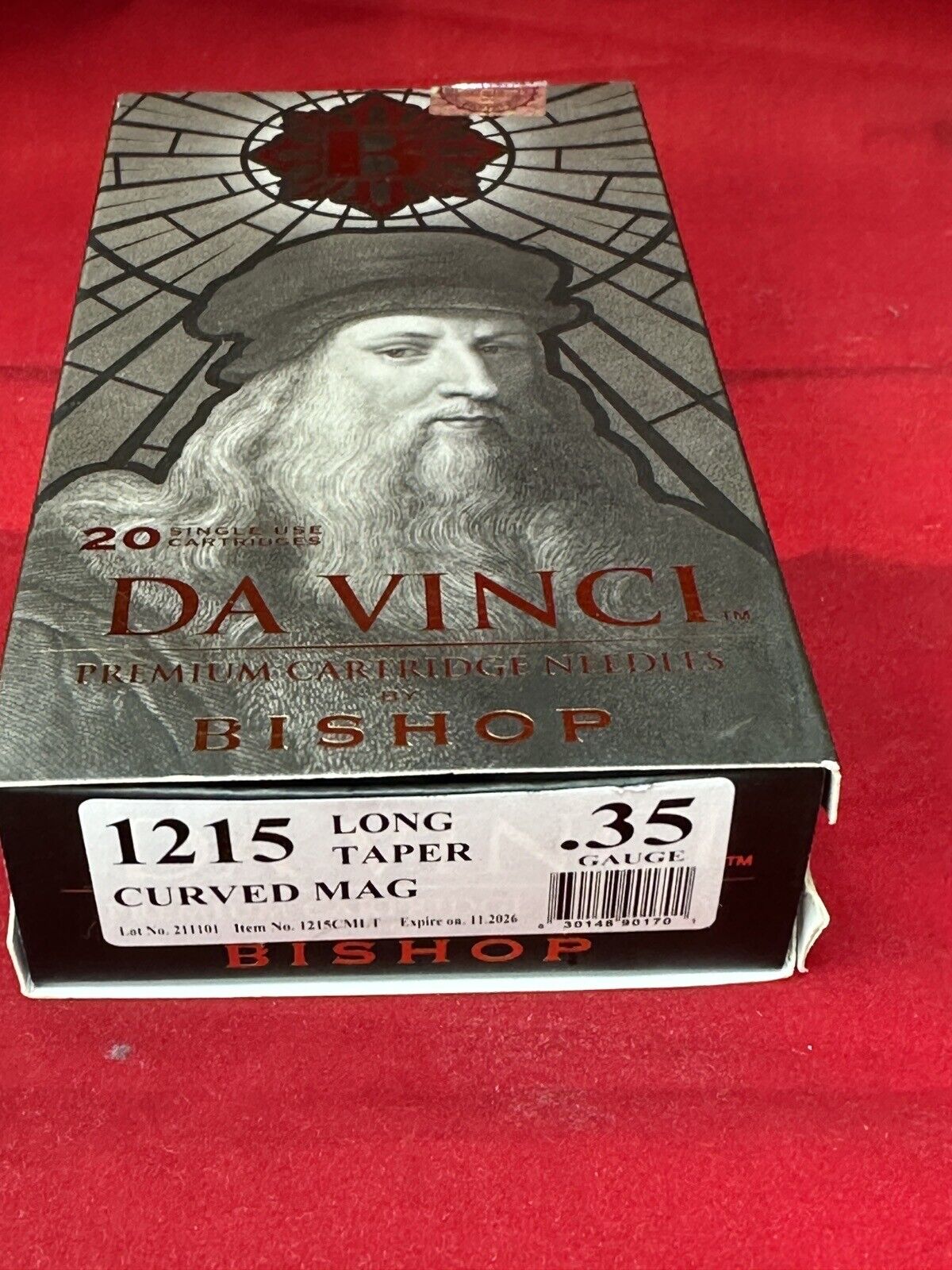 Da Vinci Premium Cartridge Needles by Bishop, Long Taper Curved Mag .35 Gauge