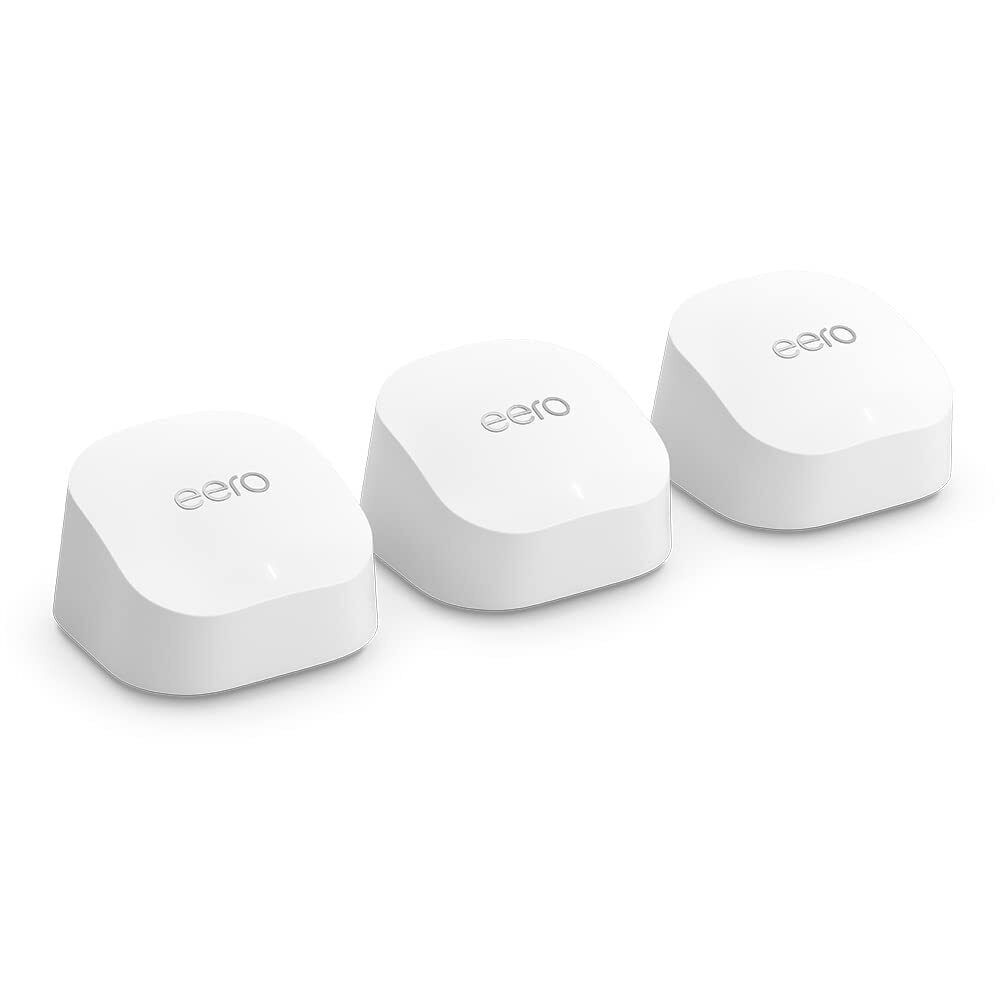 Amazon eero 6+ mesh Wi-Fi 6 router system | built-in Zigbee smart home hub |