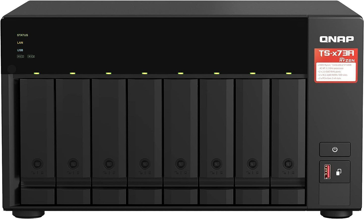 QNAP TS-873A-8G 8-Bay Desktop NAS (Network-Attached Storage) Enclosure