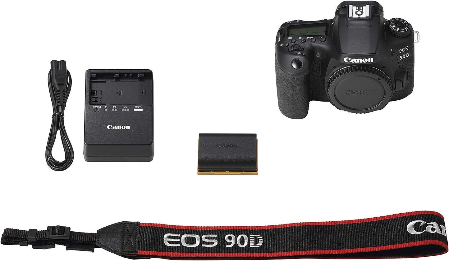 Canon EOS 90d 32.5MP DSLR Camera - Black (Body Only)