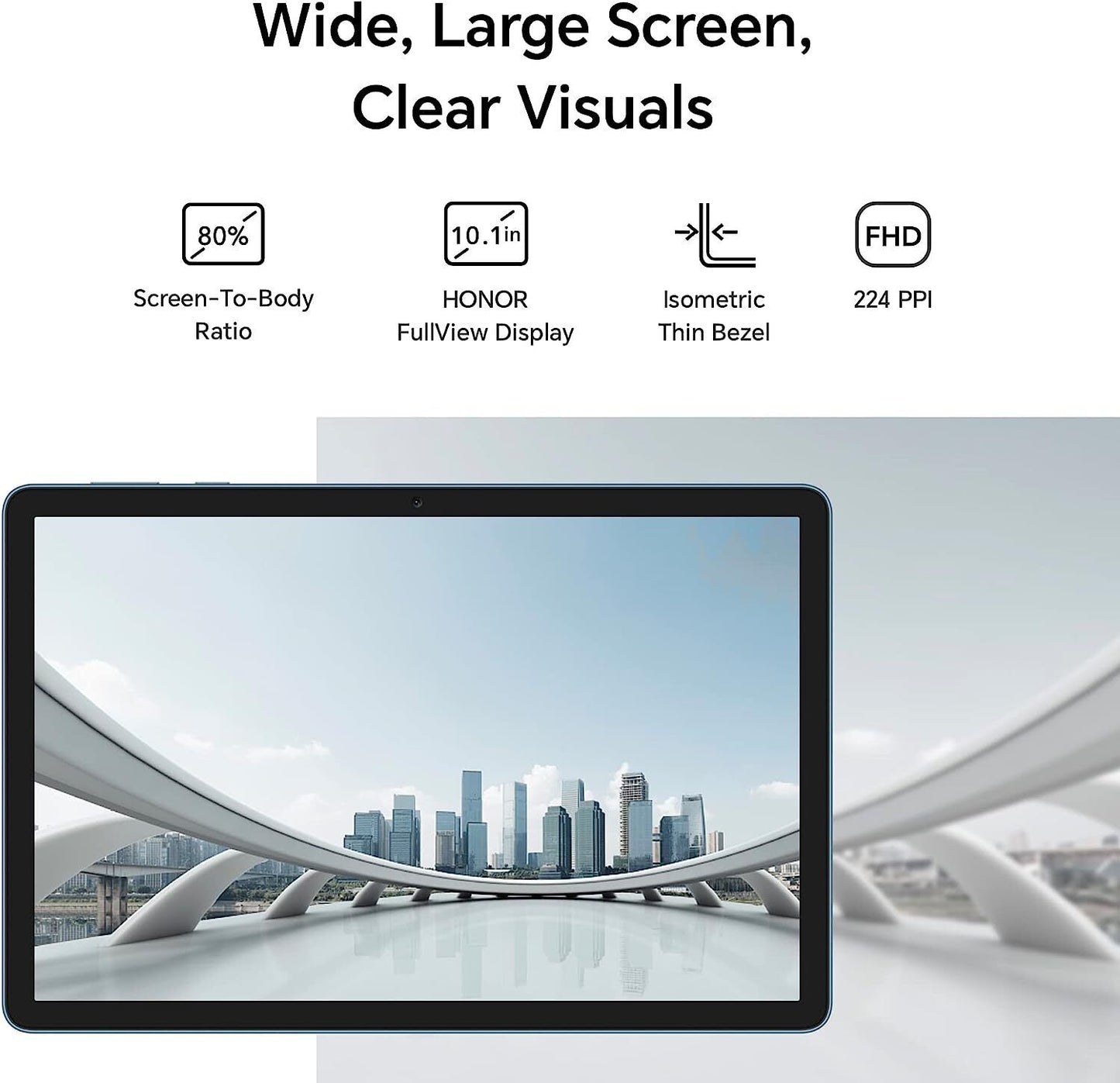 HONOR Pad X8 10.1 Inch Tablet Wi-Fi (4+64GB Storage, FullView Display,...