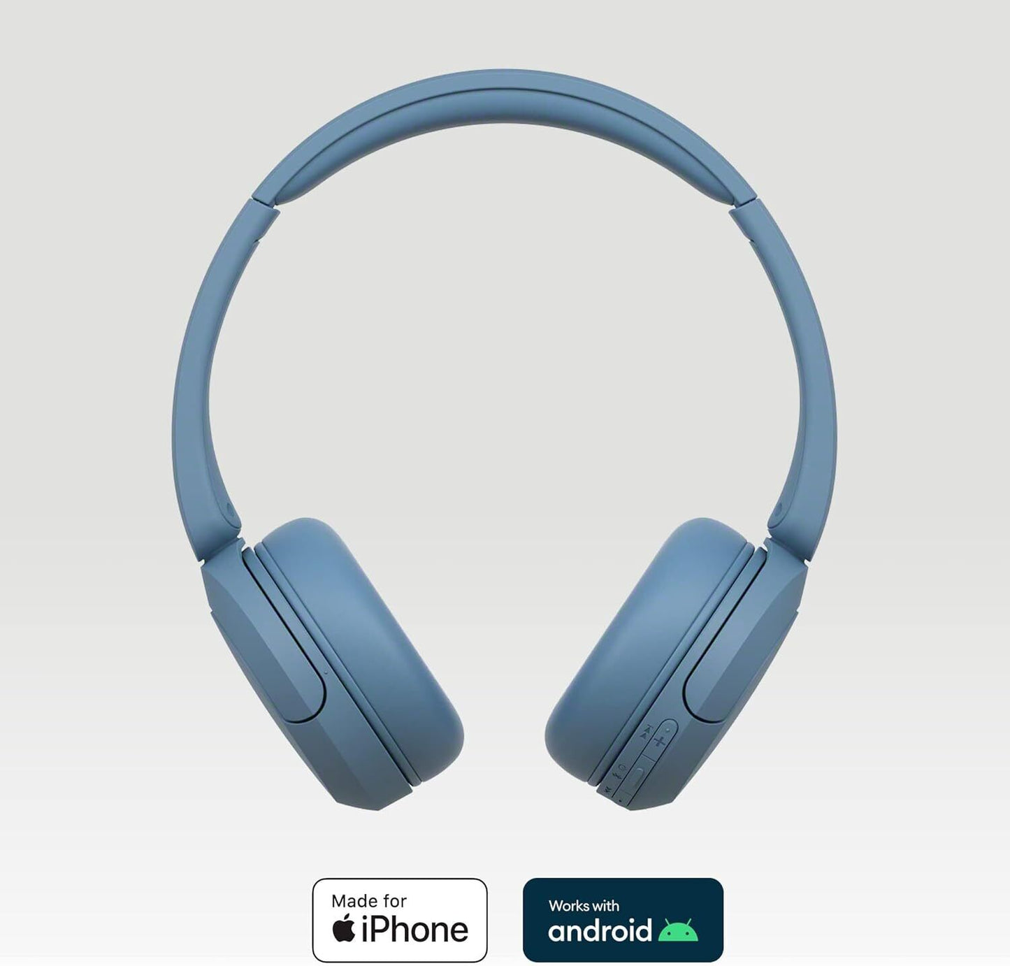 Sony WH-CH520 On-ear headset Bluetooth (1075101) Stereo Blue Microphone