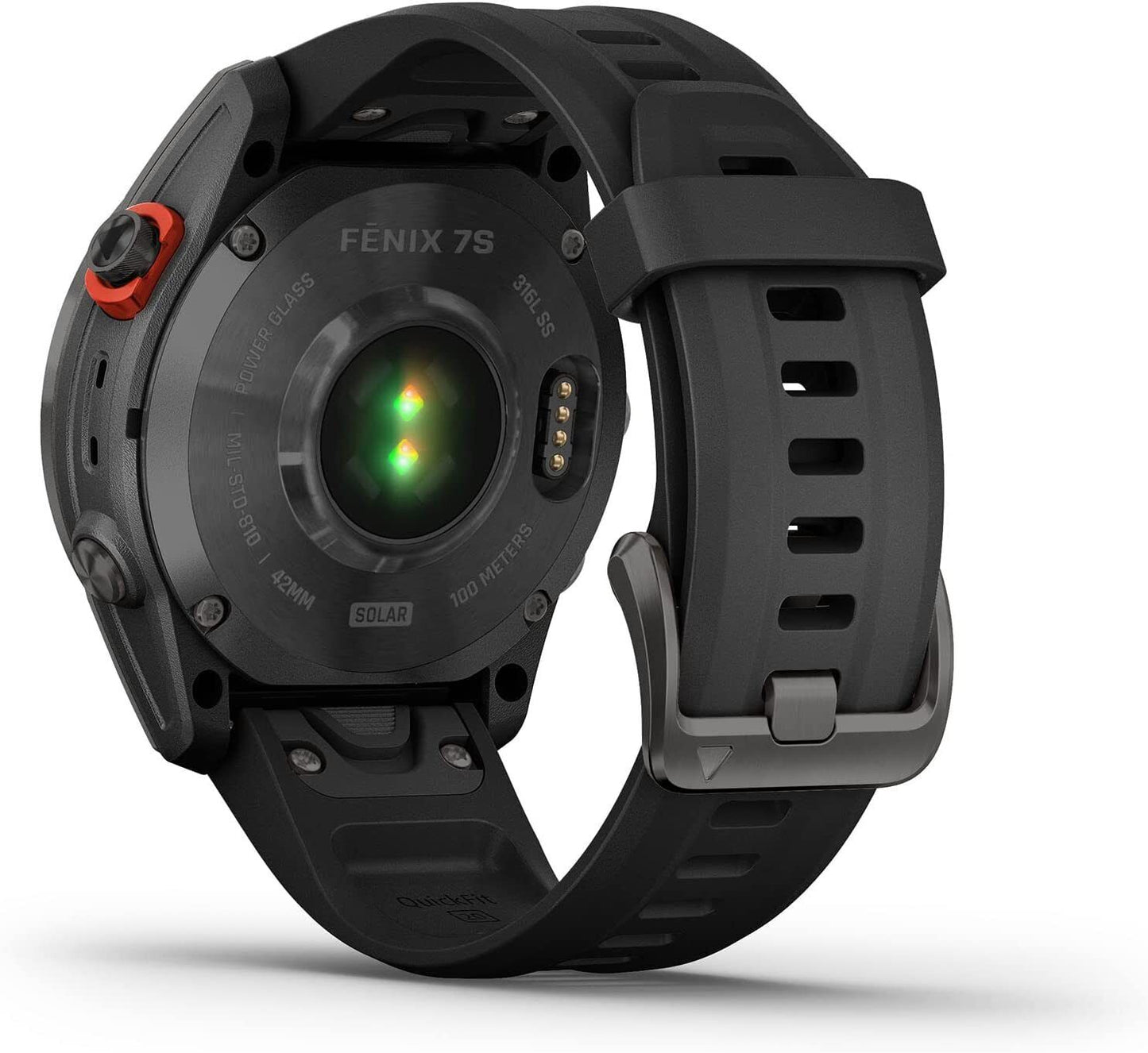 Garmin fēnix 7S Solar Multisport GPS Watch, Slate Grey with Black Band