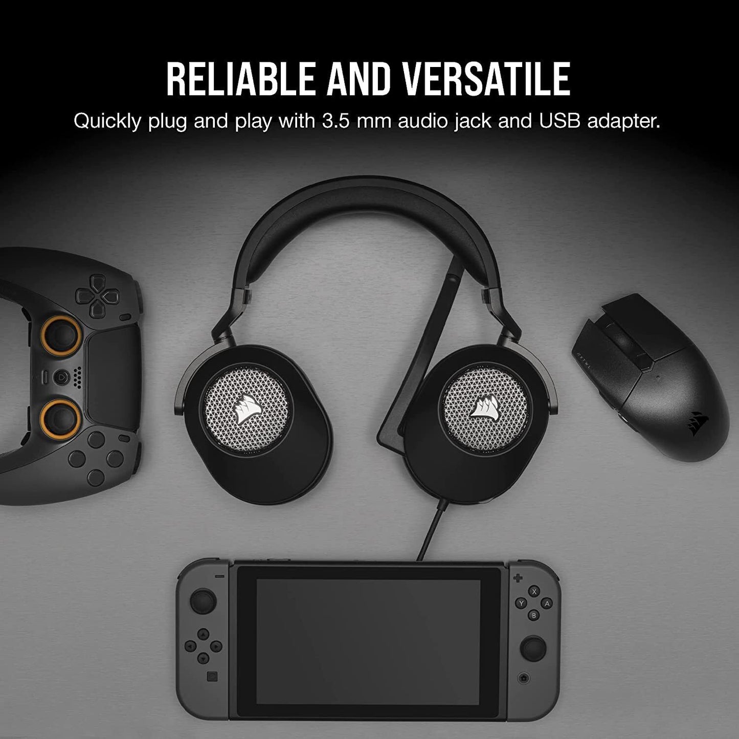 Corsair HS65 SURROUND Gaming Headset - Carbon