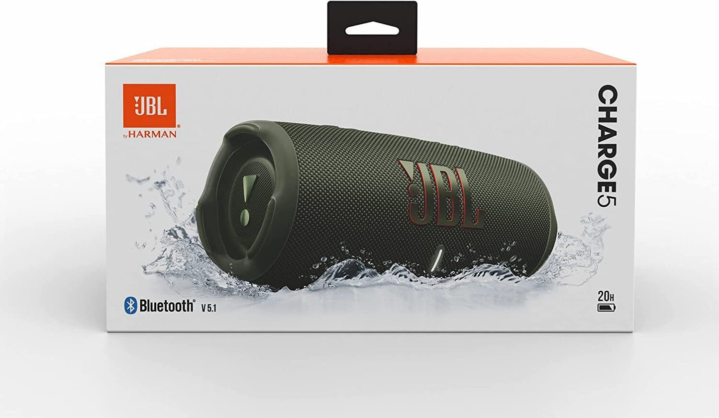 JBL Charge 5 Portable Waterproof Speaker - Forest Green