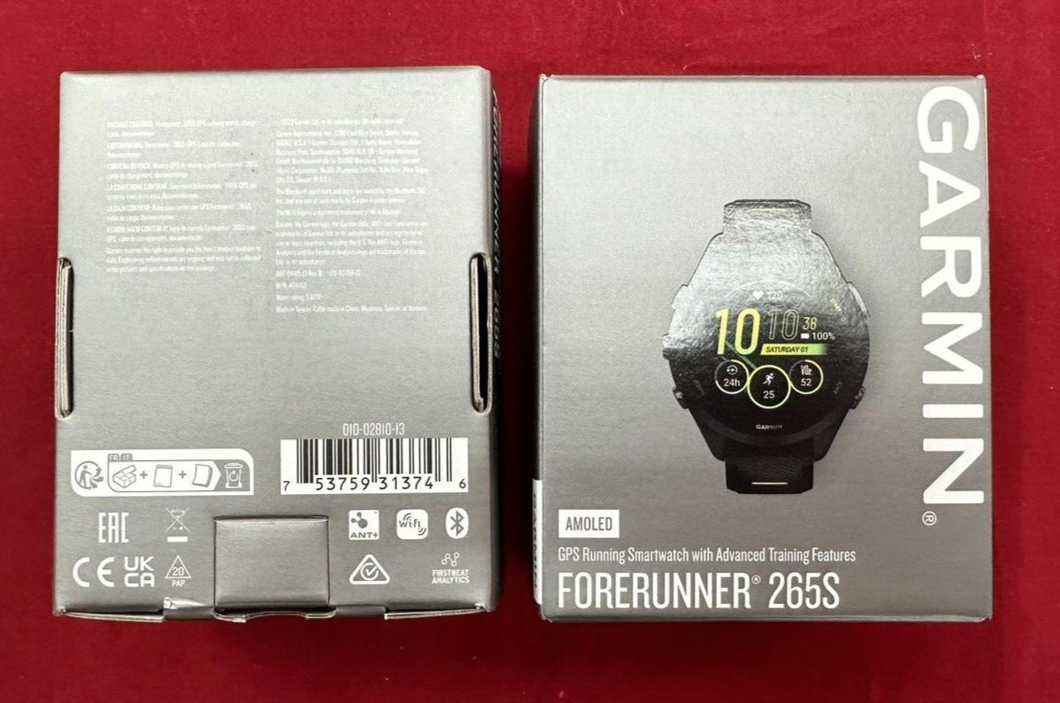 Garmin Forerunner 265S Multisport GPS Watch 1.1" AMOLED Display