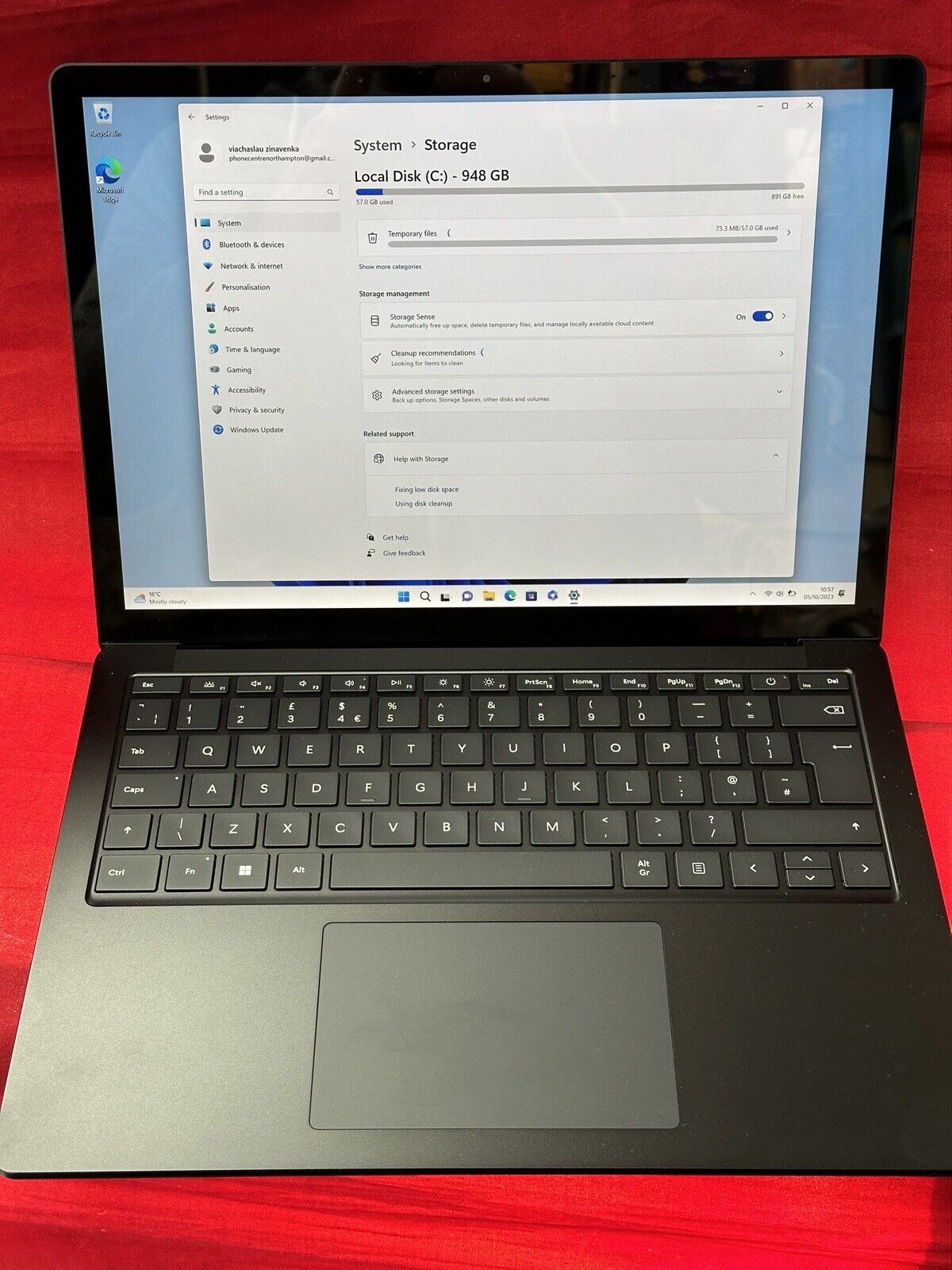 Microsoft Surface Laptop 5 i7 -12Gen, 32GB Ram, 1TB SSD, UK Windows 11 Pr- Black